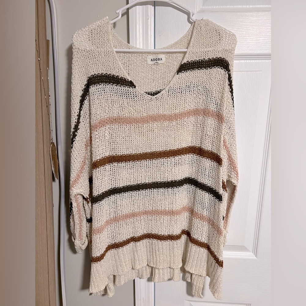 Oversized striped sweater